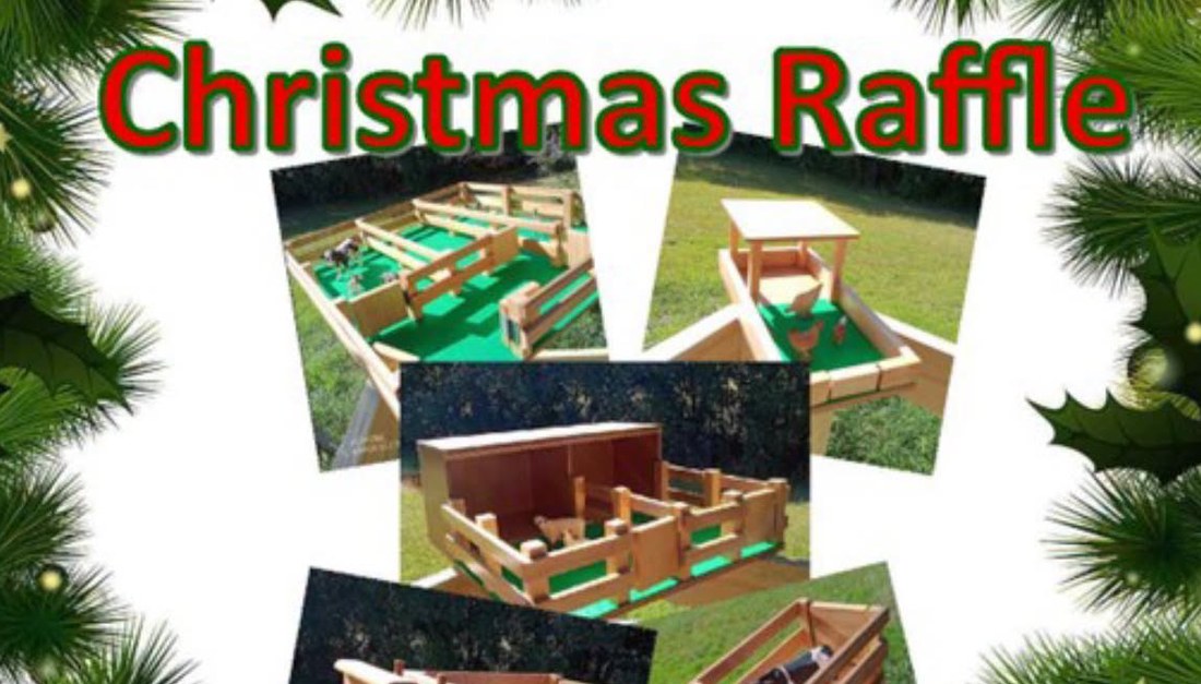 Christmas raffle: tickets $2, drawn at the Carols on 12 December